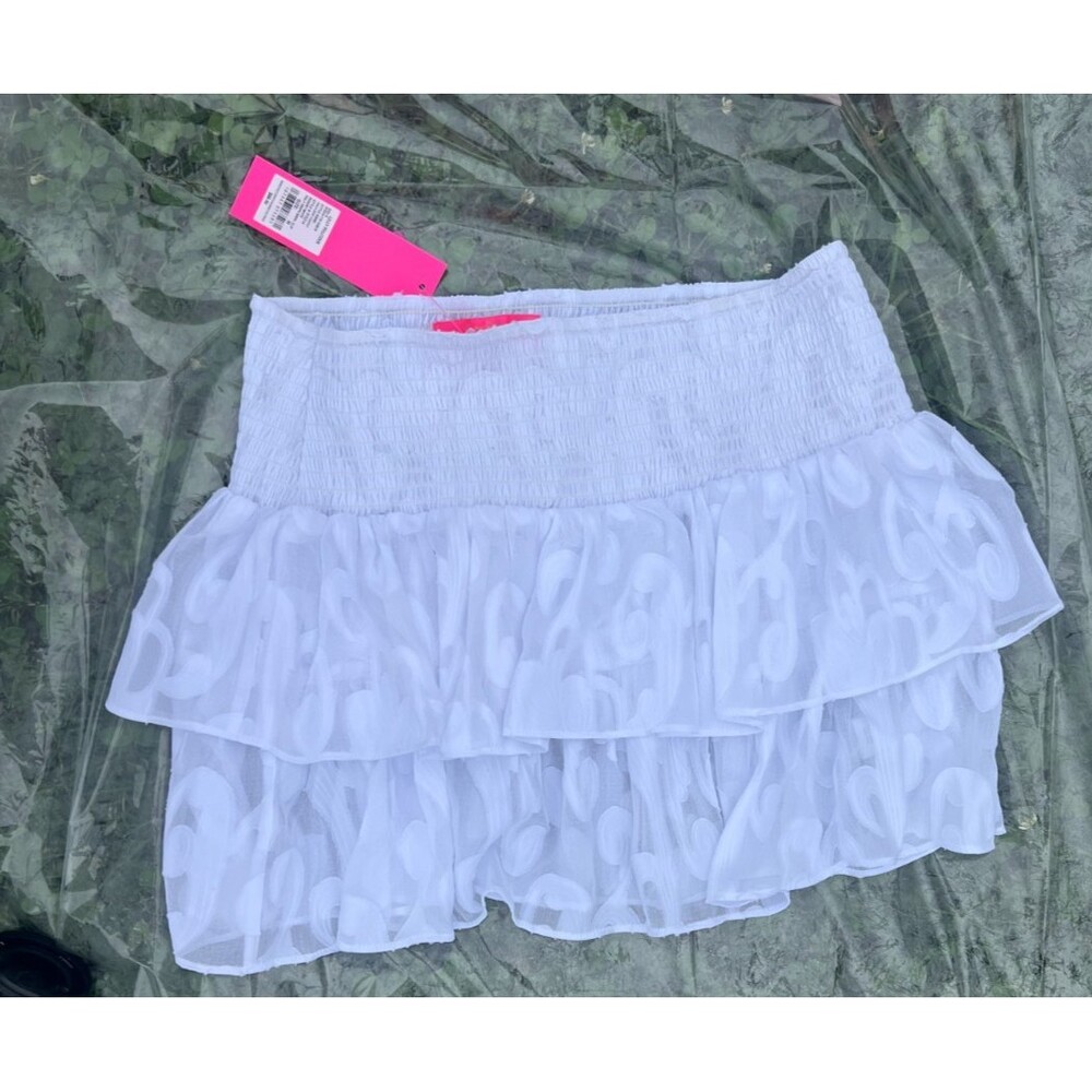 NWT Lilly Pulitzer Tahlia Skirt Coverup  Resort White Women’s Size M $98 Vacay